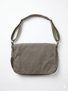 Vtg Y2K 2002 GAP Canvas Messenger Bag Cargo Gorpcore Indie Grunge Tech Flap